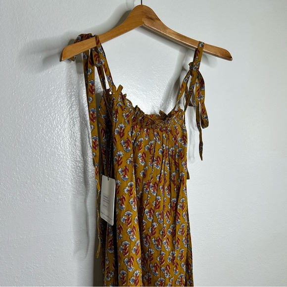 Ex Voto Dresses & Skirts - NWT Ex - Voto 100% Cotton Block Print Bohemian Iris Sundress Maxi Flowy